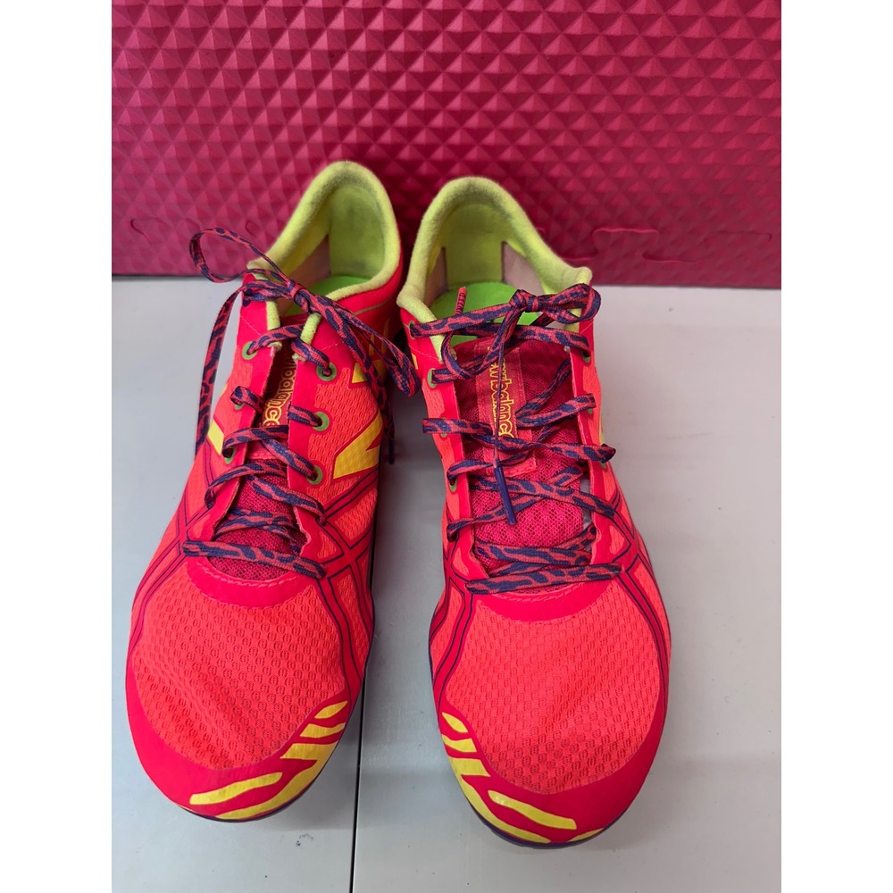 New Balance MD800v3 Pink Yellow Tiger Stripe Track Field Spikes Womens Shoes‎
